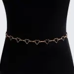 Heart Metal Waist Chain for Women Retro Sexy Body Jewelry