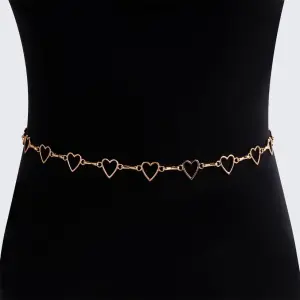 Heart Metal Waist Chain for Women Retro Sexy Body Jewelry