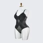 Plus Size Sexy Sheer Tummy Shaper Slimming Bodysuit