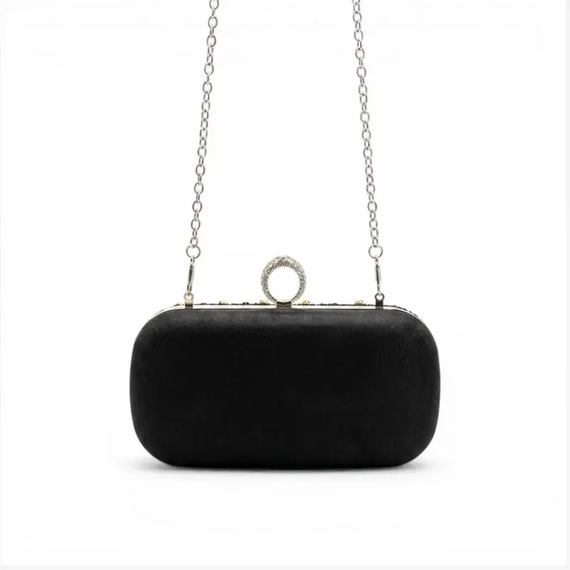 Beaded Handbag with Diagonal Stripes VS-49