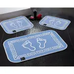 Blue Steps Digital Bathroom Set Non Slip 3Pieces
