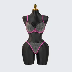 Leopard Floral Embroidery Lace Bra