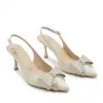 Sparkling Bow Evening Heels C-106