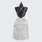 Silk Backless Halter-Neck Dress