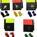 Referee Set from md stay fit with Red, Yellow Cards, Whistle, Notebook, Pencil and Professional Match Official Set