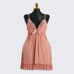 Lace V Neck Nightwear Spaghetti Strap Babydoll