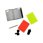 Referee Set from md stay fit with Red, Yellow Cards, Whistle, Notebook, Pencil and Professional Match Official Set
