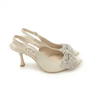 Crystal Bow Elegance Heels C-104