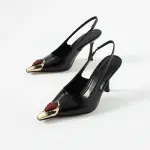 Gemstone Slingback Heels