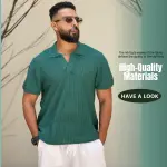 Textured Relaxed fit knitwear shirt