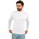 Men’s White Half Neck