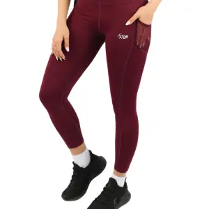 Pocket Flex Capri Bordeaux Leggings