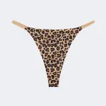 Ice Silk Seamless Low Rise Leopard Thong Panty