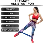 M D Stay Fit MD 100% Original Latex Resistance Band, Elastic Bands for Strength Training, Gym Loop Bands, Crossfit, Yoga Elastic Tension Rope, Hip Workout Equipment 5 Pack