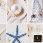 Shells Digital Bathroom Set Non Slip 3Pieces
