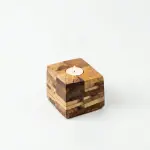 Handcrafted Sustainable Wood Mosaic Candle Holder