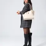 Minimalist Top-Handle Bag-beige