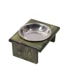 Elevated Handmade Wooden Cat Feeder – Ergonomic Raised Pet Bowl Station