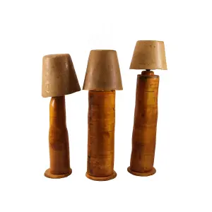 Mushrooms Floor lamp – Recycled wood Hand carved