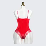 Elegant Lace Trim Sexy Passionate Bodysuit