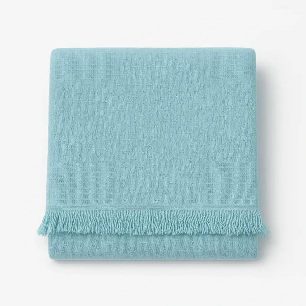 Cozy Honeycomb Throw – Soft Cotton Blend
