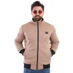 Beige Biscuit Jacket with Fur Lining