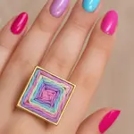 Geometric Woven Ring Stainless Steel Pure RI-20
