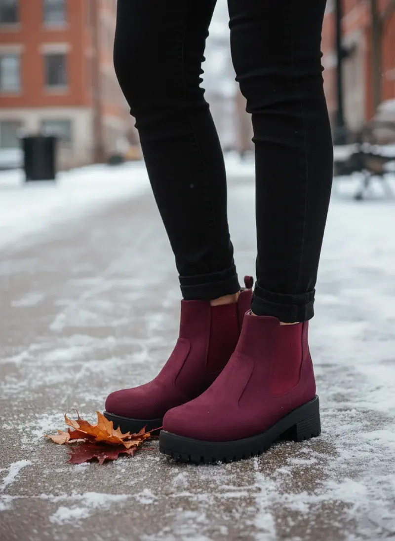 Elegant Ankle Boot Suede B-1-S