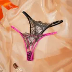 Leopard Floral Embroidery Lace Bra
