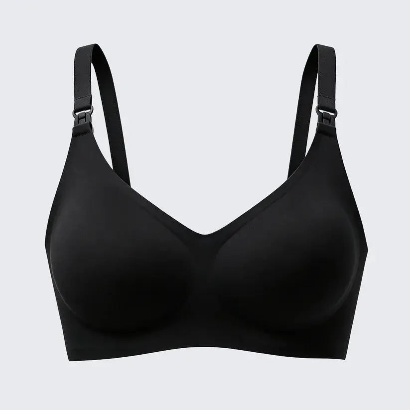 Seamless Front Clip Nursing Bra Plus Size Wirefree Maternity Bralette