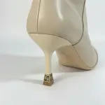 Boots with Decorative Ankle Straps Elegant Knee-High R-60