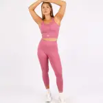 Curve Accent High-Rise Pink Leggings