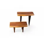 BUNDEL – Live Edge Wood Side Table 2 Piece