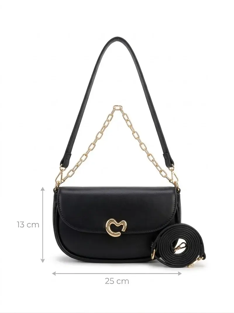 Bag with Feminine Heart Detail BA-63