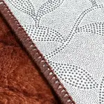 Square Velvet Rug - Brown