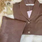 Mocha Crinkled Marble Effect pjs