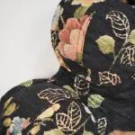 Floral Pattern Black Sculpting Corset
