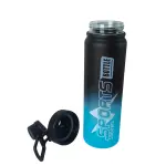 MD Stay Fit Sports Bottle with Handle, 1000ml Capacity, Graduated Design, Wide Mouth, Leak-Proof Cap, Measurement Markings