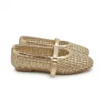 Elegant Woven Ballet Flats with Front Strap BN-56