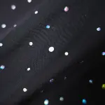 Sparkly Spaghetti Strap Mesh Ruffled Sheer Nightwear Dress Lingerie