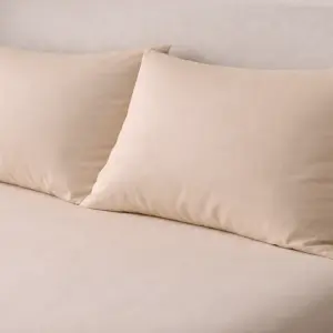 Agha Home Essential Comfort Microfiber Pillowcases Beige (2PCS)