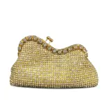 Black Sequin Bag with Metal Frame VS-52
