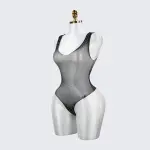 Sexy Seductive Rhinestone Crystal Lingerie Mesh Bodysuit