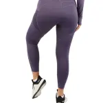 Pocket Flex Capri Purple Leggings