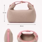 Diagonal Textured Satchel Bag