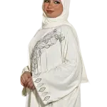 إسدال ريش نعام ابيض