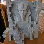 Egyptian Pharaoh's Ruined Sanctuary Diorama