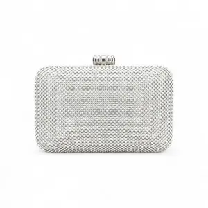 Sparkling Studded Evening Clutch with Metallic Clasp VS-58