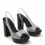 Embellished Evening Block Heel Sandal C-99