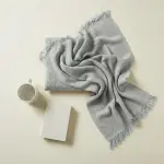 Agha Home Flora Cotton Jacquard Sofa Throw - 180x200 cm